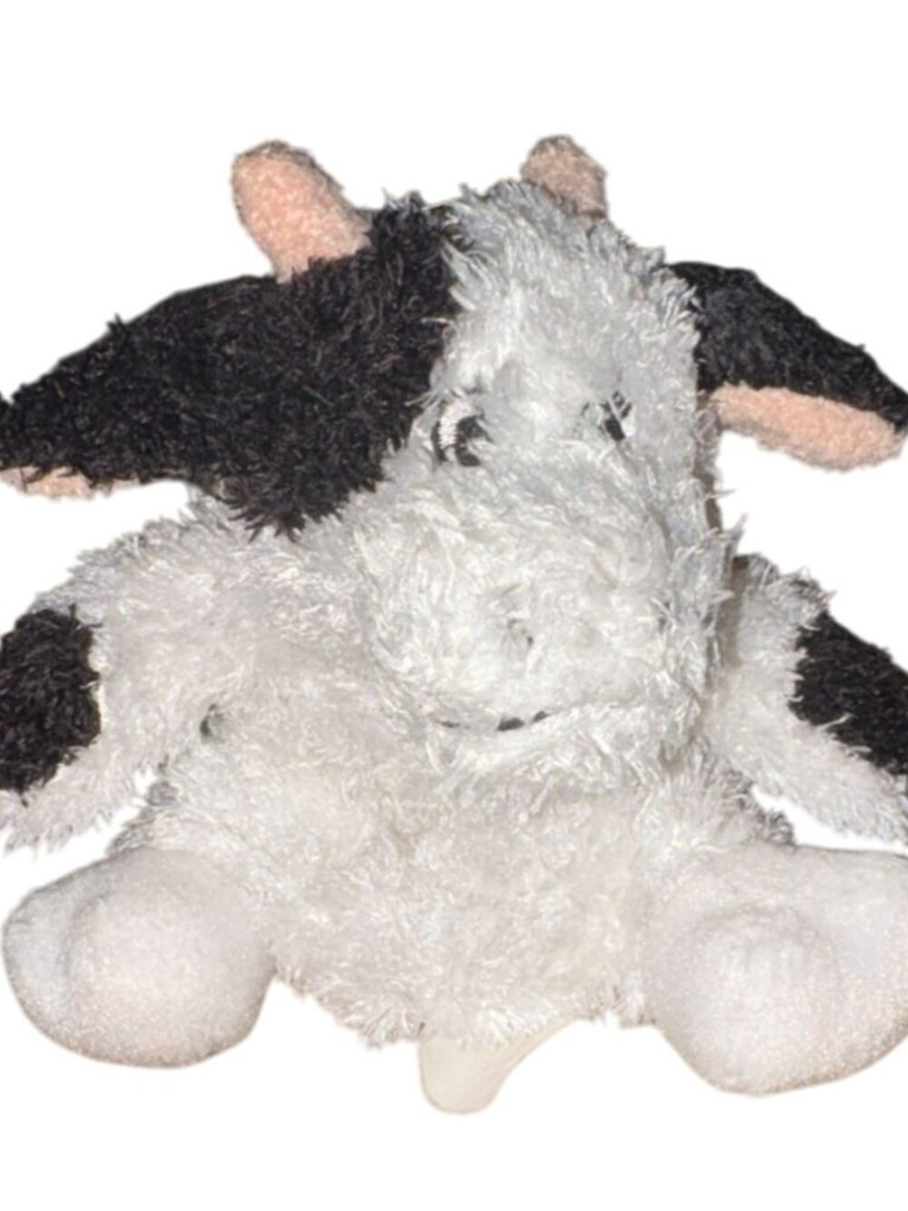 Animal Alley VERY SOFT BLACK & WHITE COW 4" Bean Bag Stuffed Animal Toy